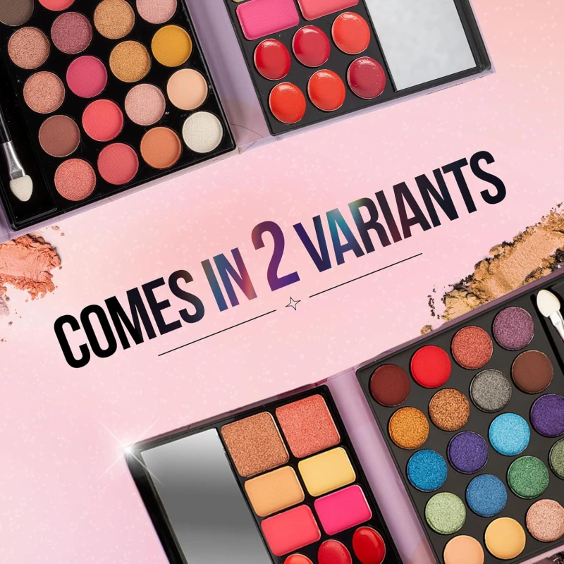 Hilary Rhoda The Book of Makeup | 20 Eyeshadows | 2 Highlighters | 2 Blushes | 2 Contours | 6 Cream Lip Glosses | Dual Ended Brush | Long Lasting | Blends Easily- 23.4g (Shade 1) - Thumbnail 7